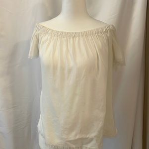 White off shoulder Cloth and Stone top - size small